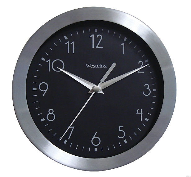 Westclox 8 7-8 Aluminium Wall Clock