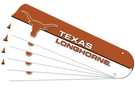 Ceiling Fan Designers New NCAA TEXAS LONGHORNS 52 in. Ceiling Fan Blade Set