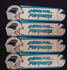 Ceiling Fan Designers NFL Carolina Panthers Football 52 In. Ceiling Fan Blades OnLY
