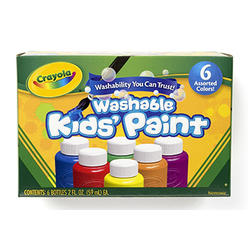 Crayola Formerly Binney & Smith  Washable Kids Paint 6 Jar Set