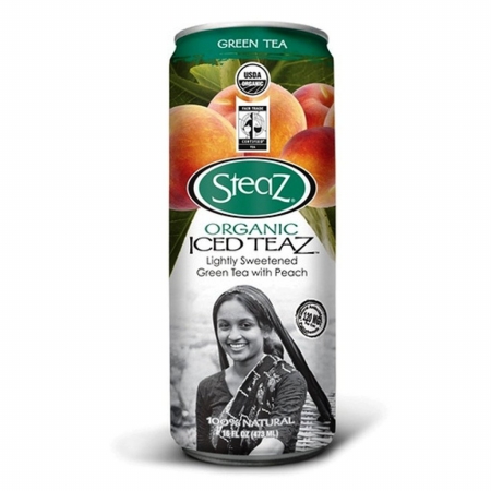 Steaz Energy Organic Peach Iced Green Tea