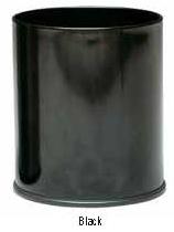 Witt Industries Round wastebasket- black