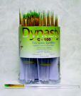 Dynasty C-100 Detail Fine Green Synthetic Short Acrylic Handle Paint Brush Assortment&#44; Clear&#44; Pack - 72