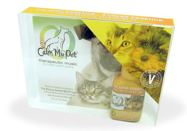 Calm My Pet Calm My Stress Kit&#44; Unscented Organic Calm My Stress Essence and Soothing Music