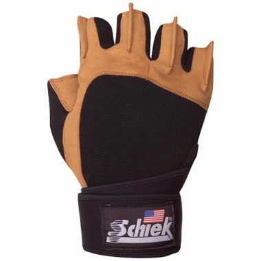 Schieks Sports Schiek Sport  Power Gel Lifting Glove with Wrist Wraps  XS