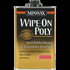 Minwax 60910 1 qt. Satin Wipe On Poly - Clear