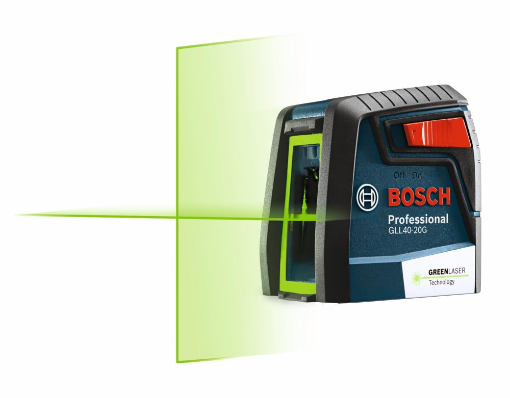 Bosch 40 ft. Bosch Self Leveling Green-Beam Cross-Line Laser