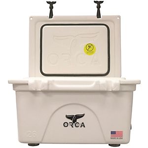 ORCA ORCW026 26 qt. Insulated Cooler&#44; White