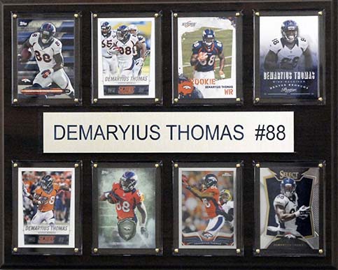 CandICollectables NFL 12 x 15 in. Demaryius Thomas Denver Broncos 8-Card Plaque