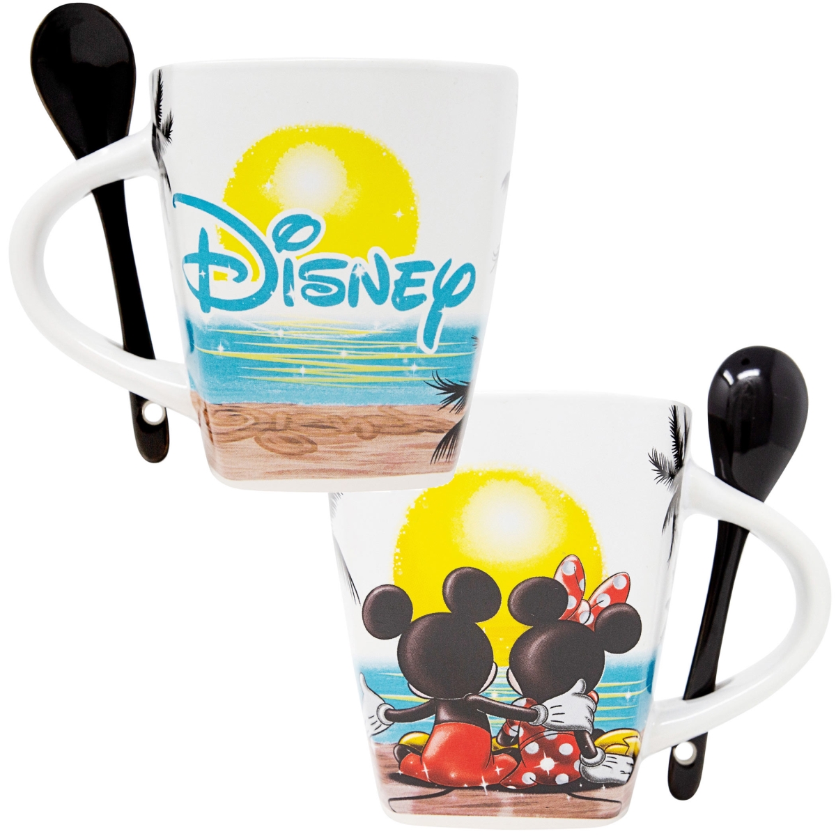 Disney Mickey Mouse Sunset Mug with Spoon