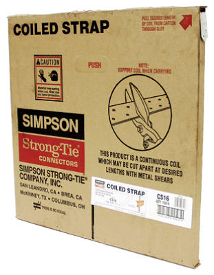 Simpson Strong-Tie Simpson Strong Tie CS16 17 x 16 in. 16 Gauge Coiled Strap