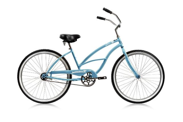 Micargi 26 in. Pantera Womens Beach Cruiser Bicycle&#44; Baby Blue