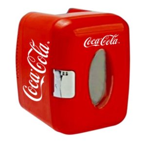 Koolatron Coca-Cola 9-Can-Capacity Mini Fridge- Red