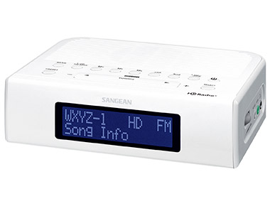 Sangean HD AM & FM-RBDS Digital Tuning Clock Radio with USB Phone Charging