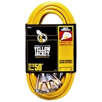 Coleman Cable 2827 4 x 50 Ft. Yellow Jacket Power Block