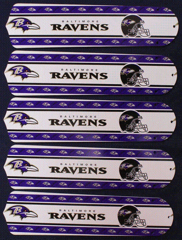 Ceiling Fan Designers NFL Baltimore Ravens Football 52 In. Ceiling Fan Blades OnlY