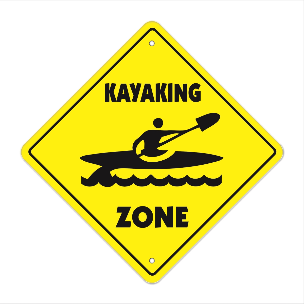 SignMission 12 x 12 in. Kayaking Crossing Zone Xing Sign