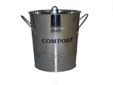 Exaco Trading  Small 2 in 1 Kitchen Compost Bucket&#44; Stainless Steel