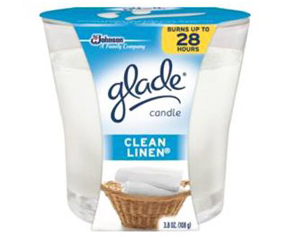 Glade 75380 3.8 oz. Glade&#44; Clean Linen Scented Wax Candle
