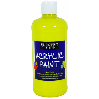 Sargent Art 16Oz Acrylic Paint - Yellow