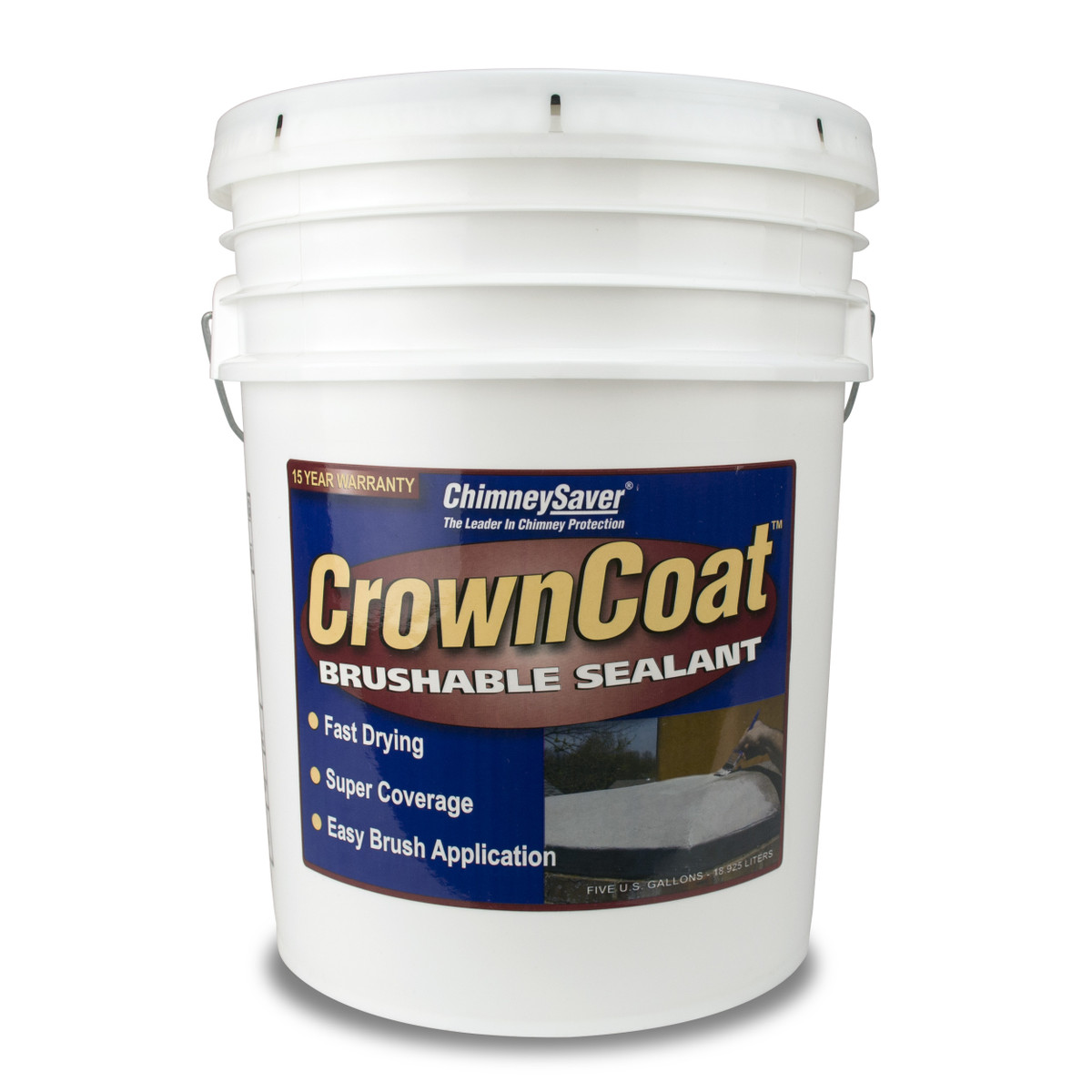 SAVER SYSTEMS Saversystems  2 gal Crowncoat Brushable Sealant&#44; Buff Gray