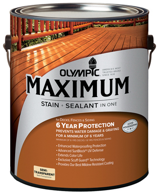 Olympic 79560A-01 Gallon Neutral Tint Base Maximum Deck&#44; Fence & Siding Stain