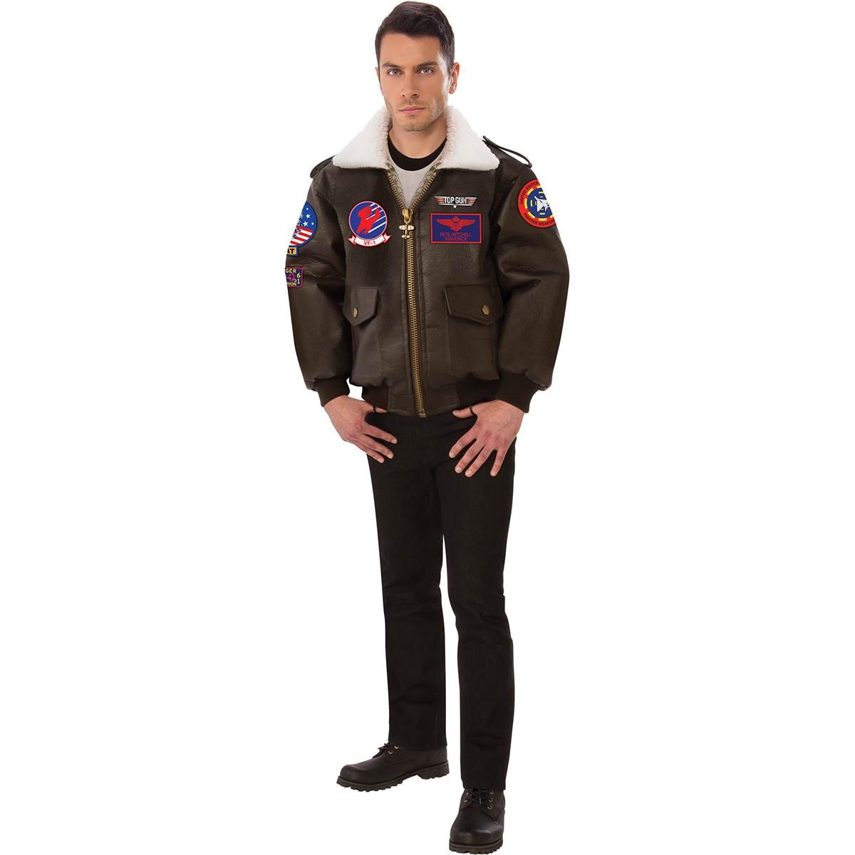 Rubie's Costume Co 279733 Halloween Top Gun Adult Bomber Jacket - Extra Large