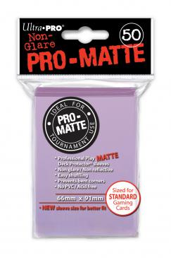 ultra pro sleeves pro-matte d12 card game (lilac)