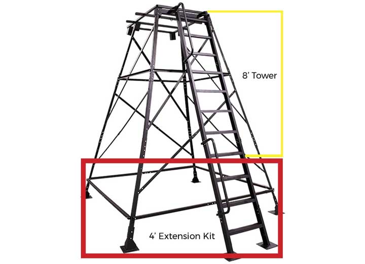BANKS OUTDOORS BNKST12TS 4 ft. Extension for 8 ft. Tower System
