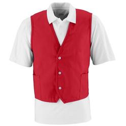 Augusta Medical Systems LLC Augusta 2145A Three Button Front Closure Vest- Red - 2X