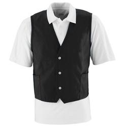 Augusta Medical Systems LLC Augusta 2145A Three Button Front Closure Vest- Black - Large