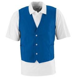 Augusta Medical Systems LLC Augusta 2145A Three Button Front Closure Vest- Royal Blue - 4X