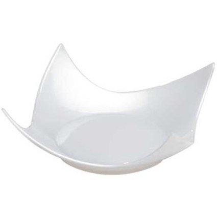 Fineline settings 6203-WH White Tiny Torte Appetizer Tray