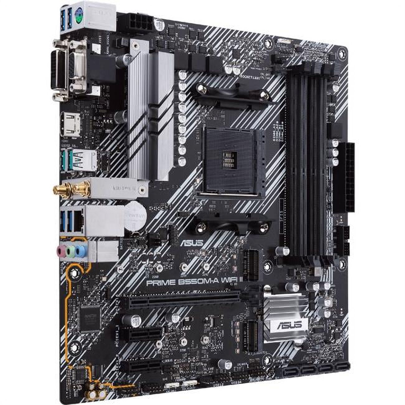 ASUS PRIME B550M-A WIFI II 128 GB AMD B550 AM4 Max DDR4 mATX Motherboard