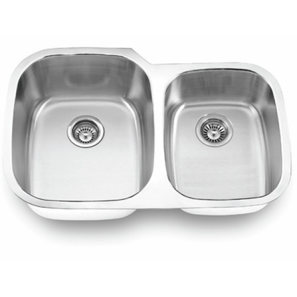 Top Chef Undermount Double Bowl - 20.5 x 32 x 9 in.