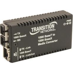 Transition Networks M-GE-T-SX-01LC-NA RJ-45 to 1000Base-SX Mini Gigabit Ethernet Media Converter