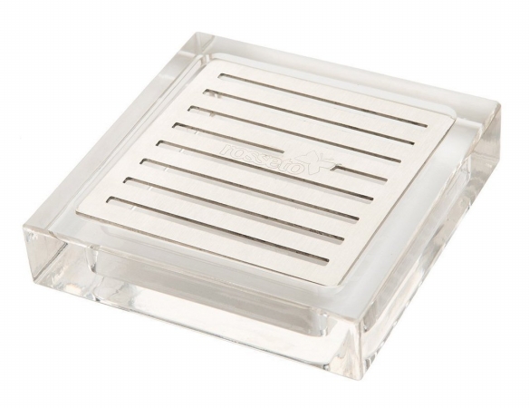 Rosseto Serving Solutions LD108 Drip Tray Acrylic with Stainless Steel Insert - Square