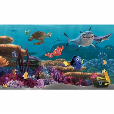 RoomMates JL1278M Finding Nemo Prepasted Mural 6 ft. x 10.5 ft. - Ultra-strippable