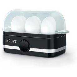 Krups Simply Electric Egg Cooker: Rapidly Cook Hard Boiled, Poached, Scrambled Eggs Or Omelets. 6 Egg Capacity, Black