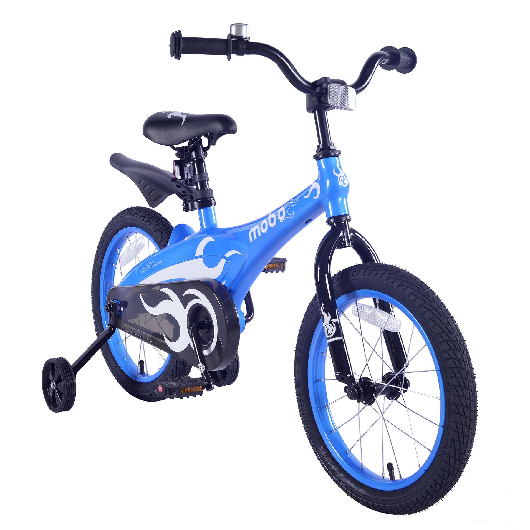 MOBO Tri-160B 16 in. Lite Kids Bicycle Bike with Training Wheel&#44; Blue