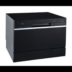 EdgeStar DWP62BL 22 in. Wide 6 Place Setting Energy Star Rated Countertop Dishwasher&#44; Black