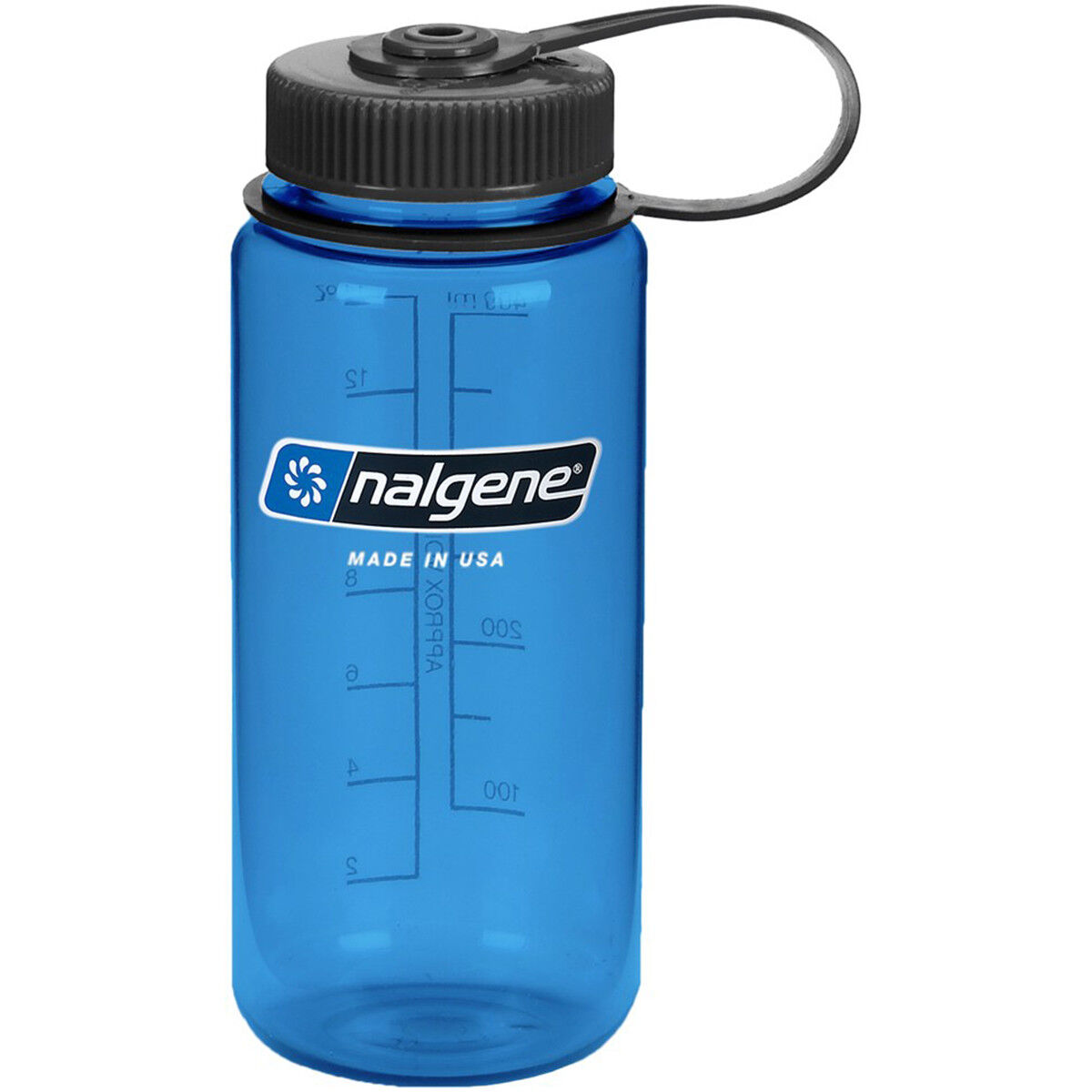 NALGENE 342699 16 oz Sustain Tritan Wide Mouth Water Bottle&#44; Slate Blue & Black