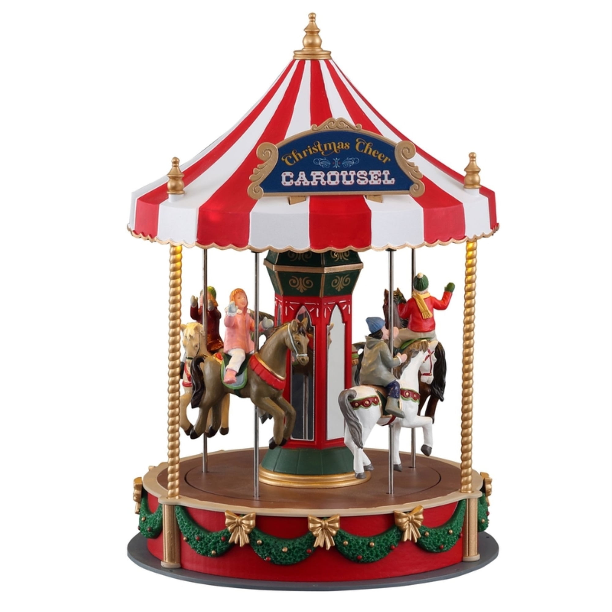 Lemax 9070268 Christmas Cheer Carousel Christmas Village&#44; Multi Color
