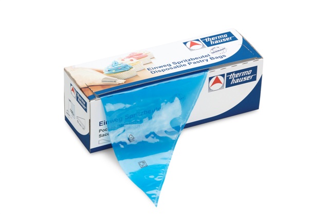 Thermohauser Disposable Pastry Bag 4 Color Box&#44; Blue - 21 in.