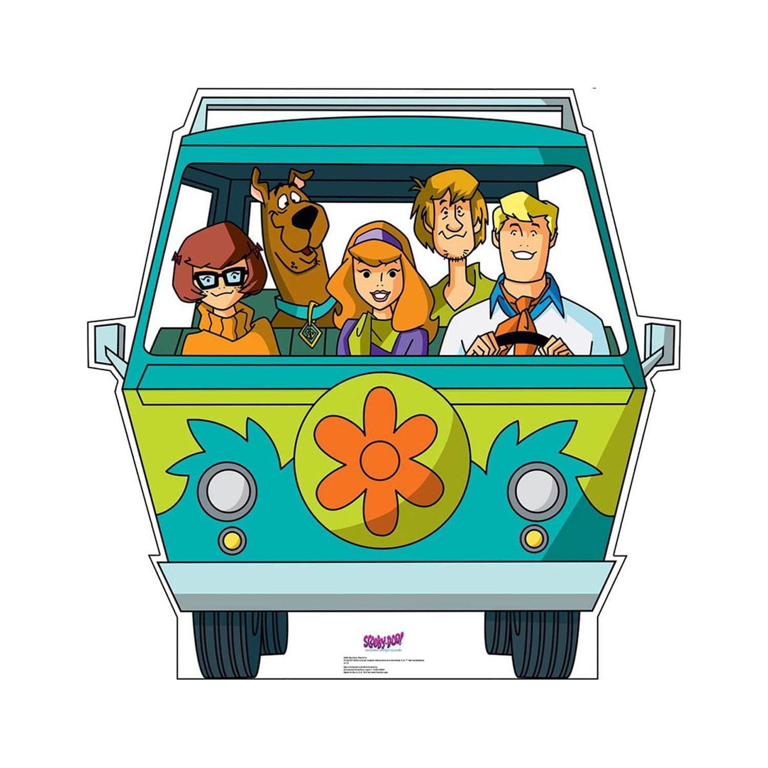 GiftsGoneWild 45 x 45 in. Mystery Machine - Scooby-Doo Mystery Incorporated Cardboard Standup