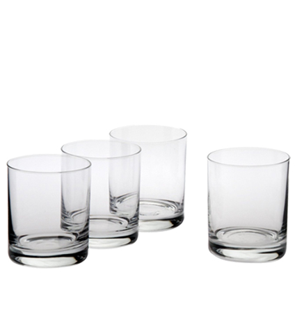 CoolCookware Crystal Classic Double Old Fashioned- Set of 4