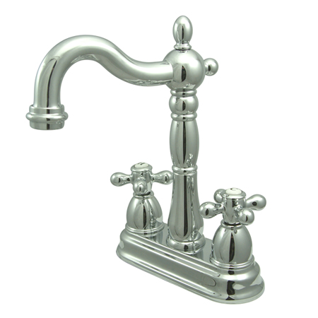 Kingston Brass KB1491AX Two Handle 4 in. Centerset Bar Faucet without Pop-Up Rod