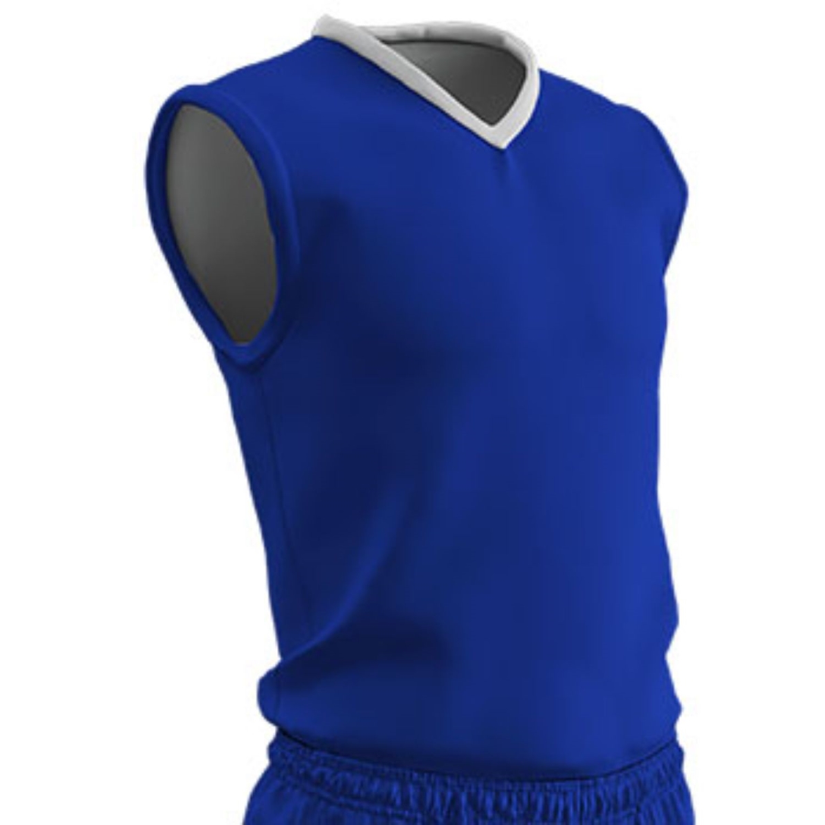 Champro 1119136 Youth Clutch Basketball Jersey - Royal Blue&#44; White - Medium