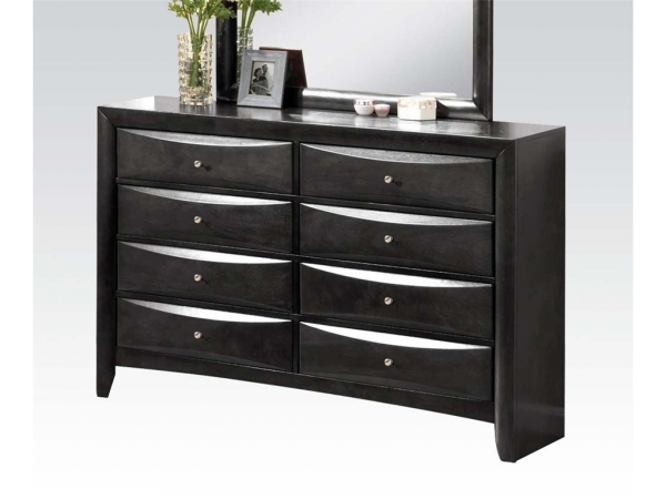 Acme Furniture 04165 Ireland 8 Drawer Dresser in Black