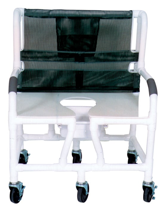 Step-Up Relief Bariatric Shower- Commode Chair